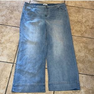 EUC LANE BRYANT WIDE LEG JEANS sz 20